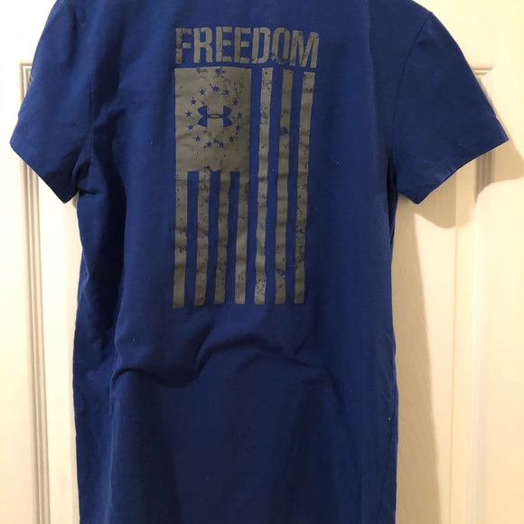 Underarm-our Patriotic Blue Women’s T-Shirt - Picture 2 of 2